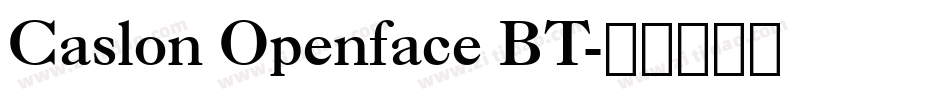 Caslon Openface BT字体转换